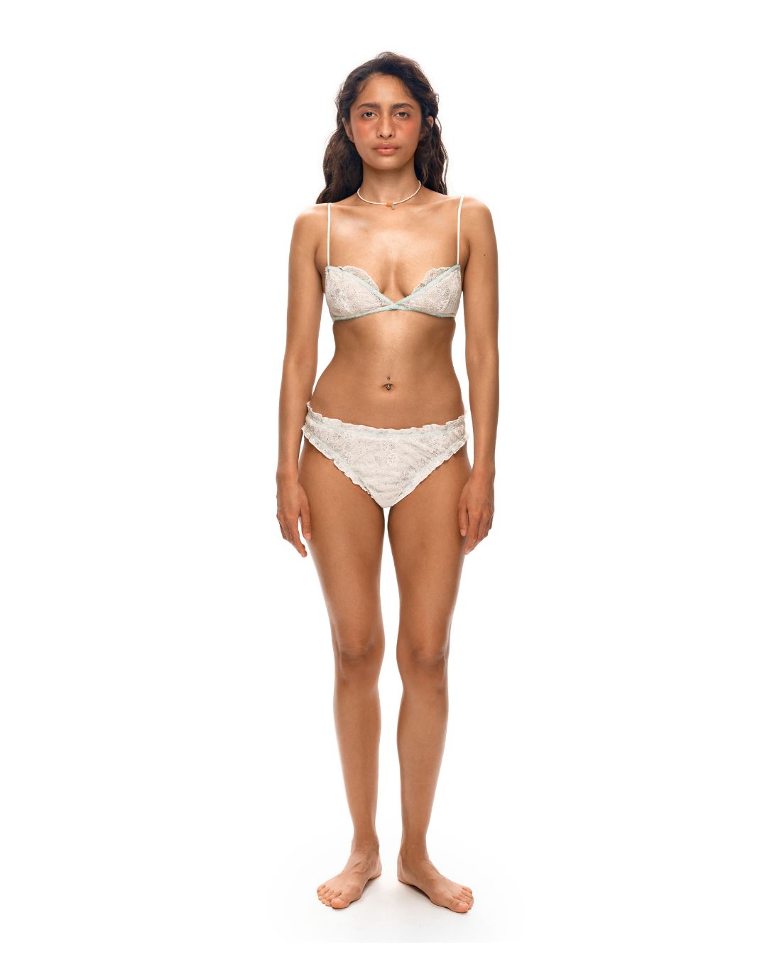 Bra Layered in Lace White