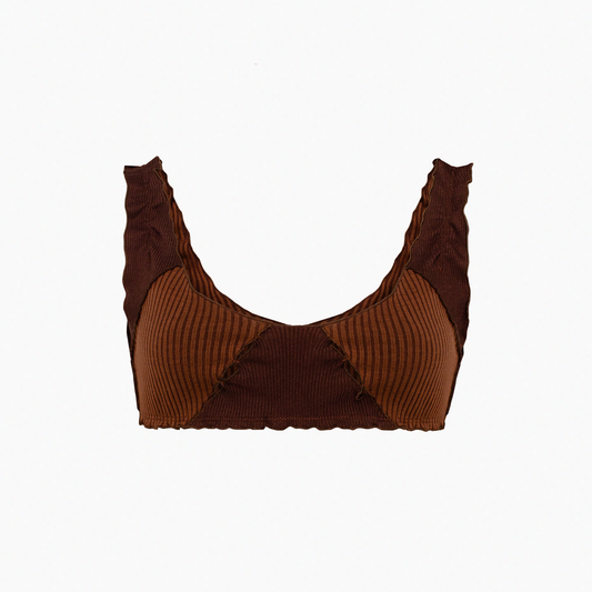 Draped Top in Brown