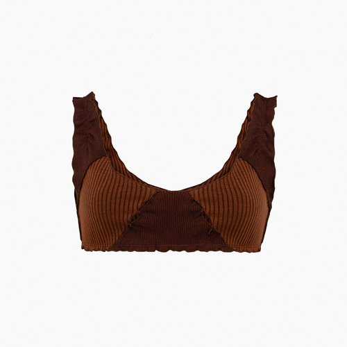 Draped Top in Brown
