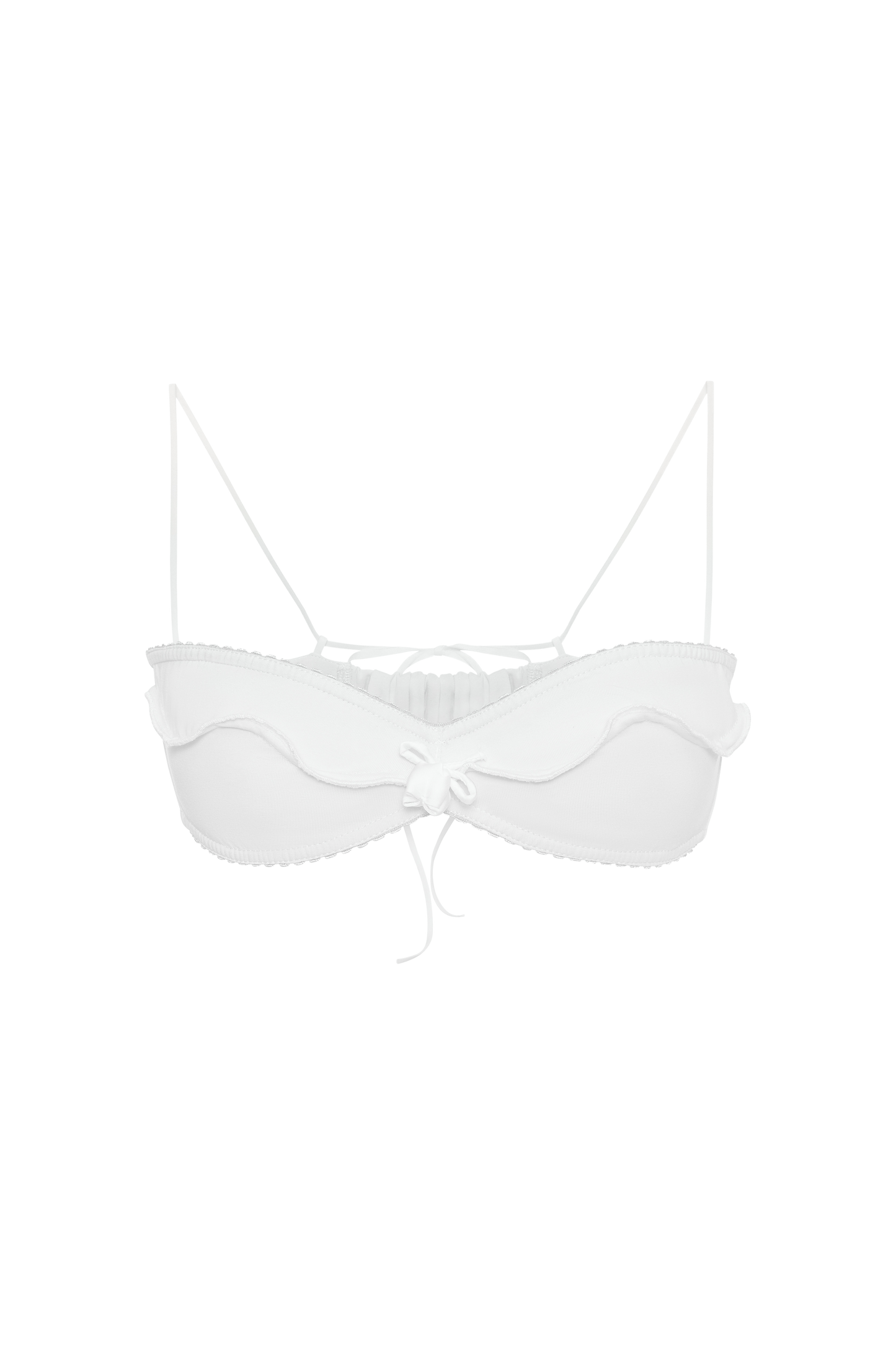 Bralette with Wave in White