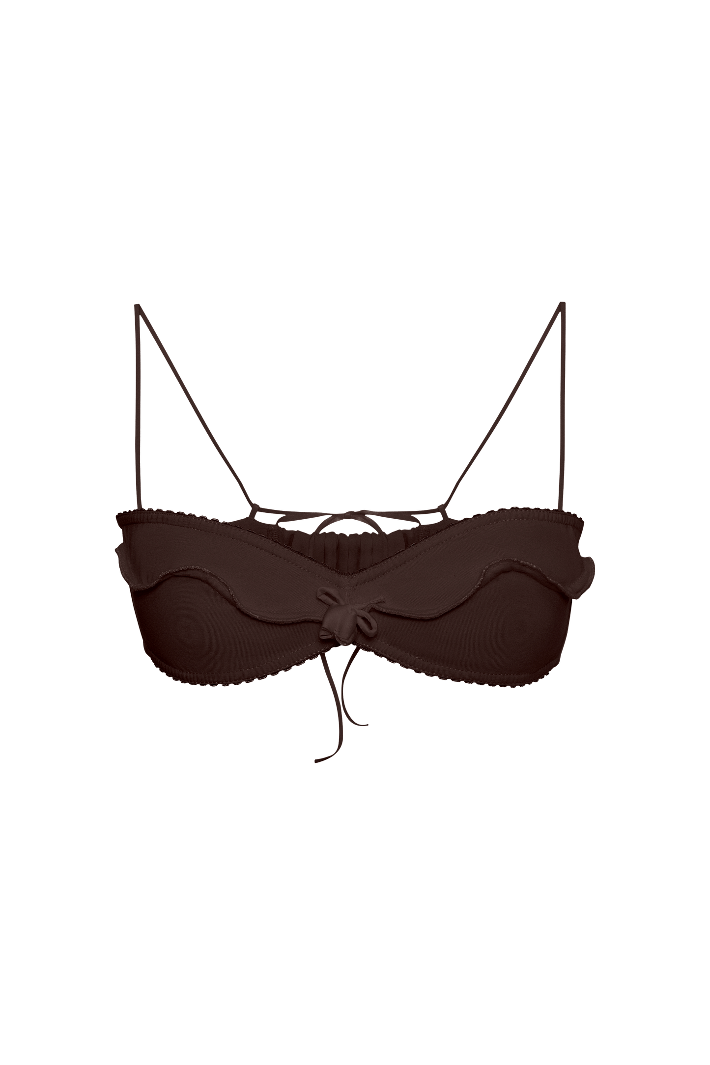 Bralette with Wave in Brown
