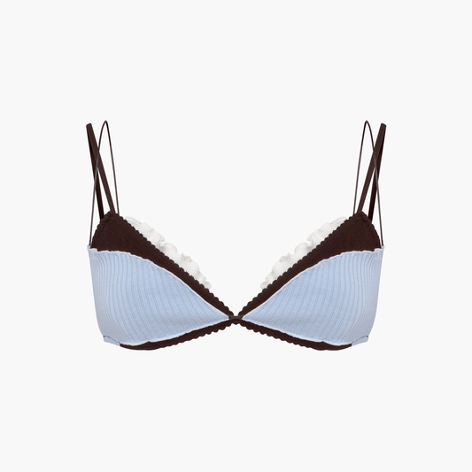 Bra with Layers in Blue