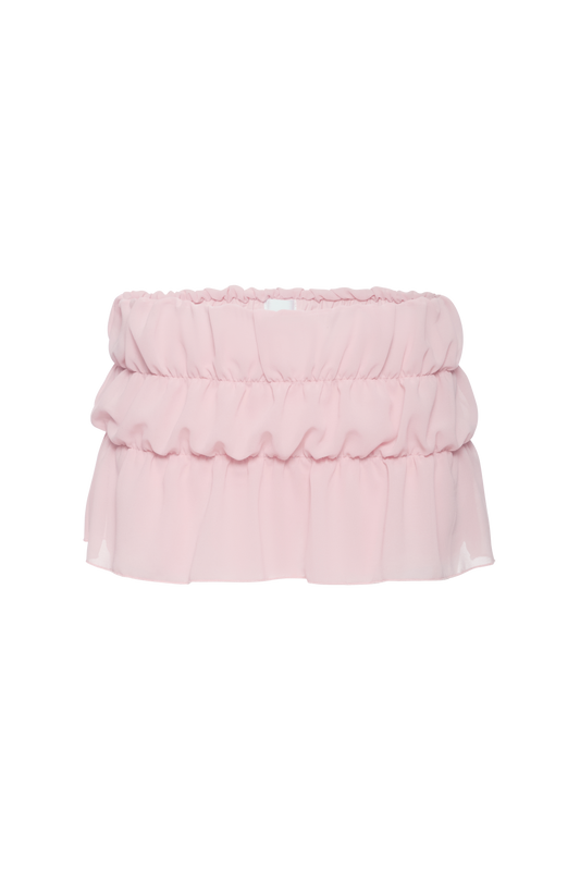 Skort with Layers in Pink
