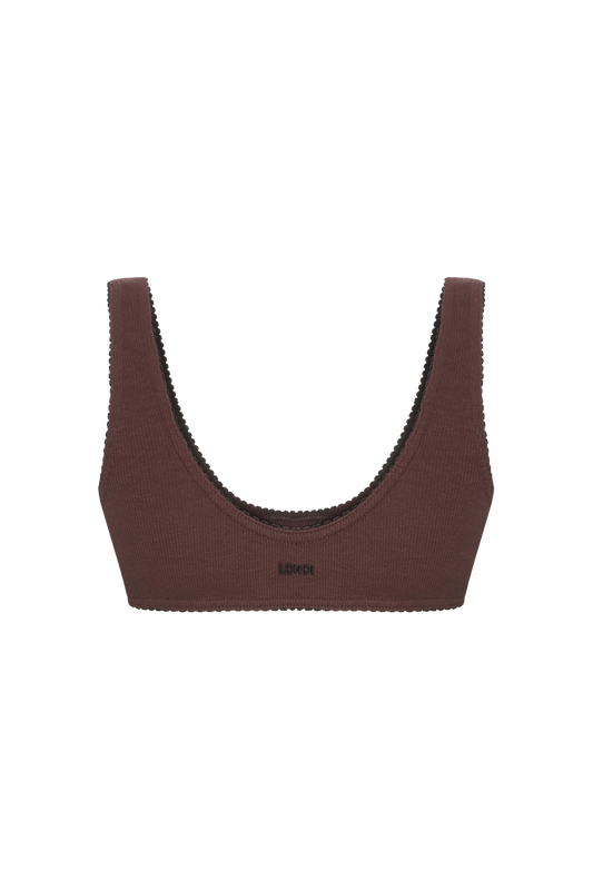 Basic Bralette in Brown