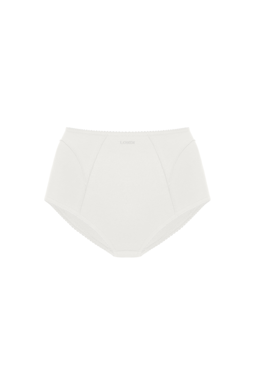 High-Waisted Briefs in White