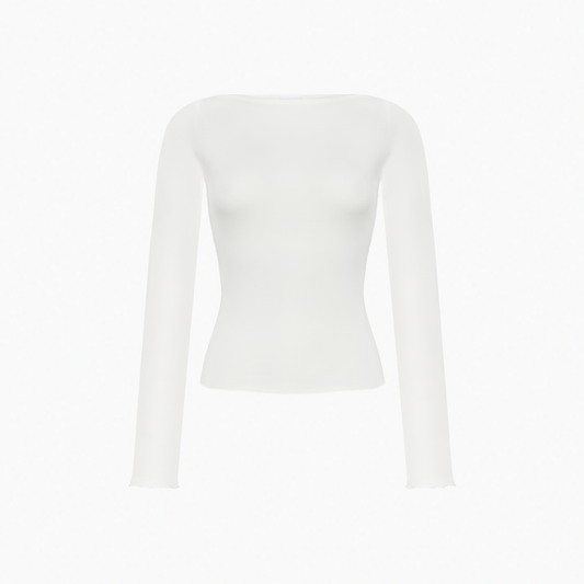 Basic Long-Sleeve in White