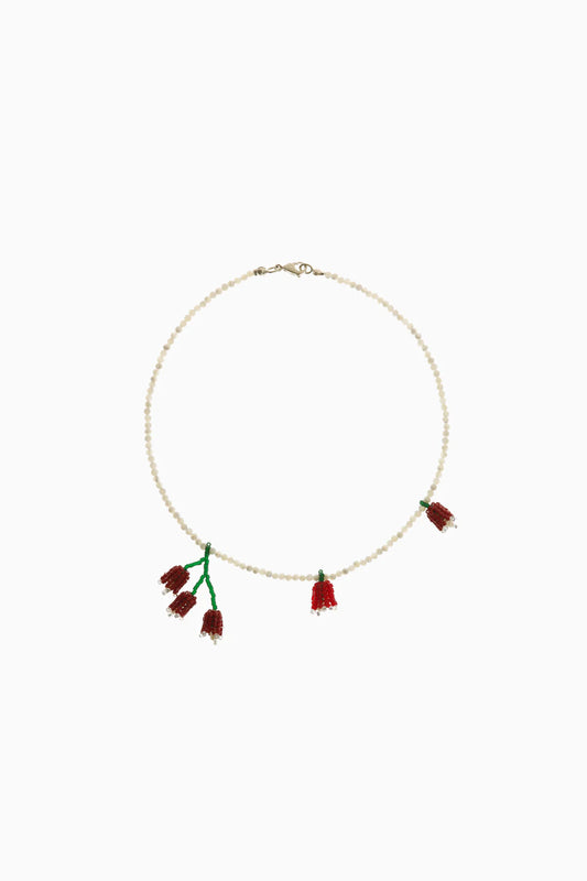 Necklace Red Bouquet