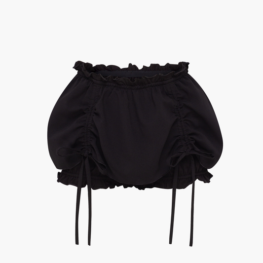 Shorts with Bows in Black