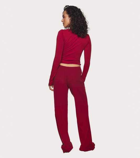 Pajama Pants in Burgundy