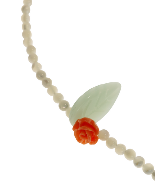 Necklace Rose Mother-of-Pearl