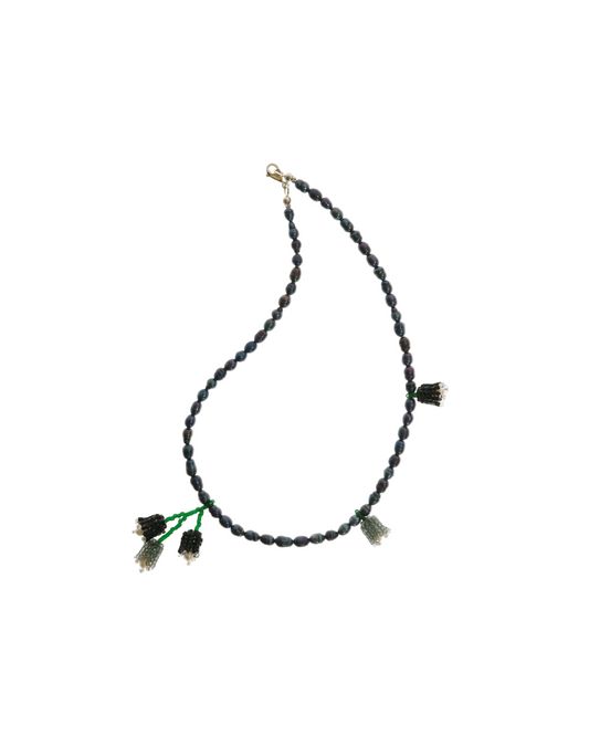 Necklace Black Bouquet