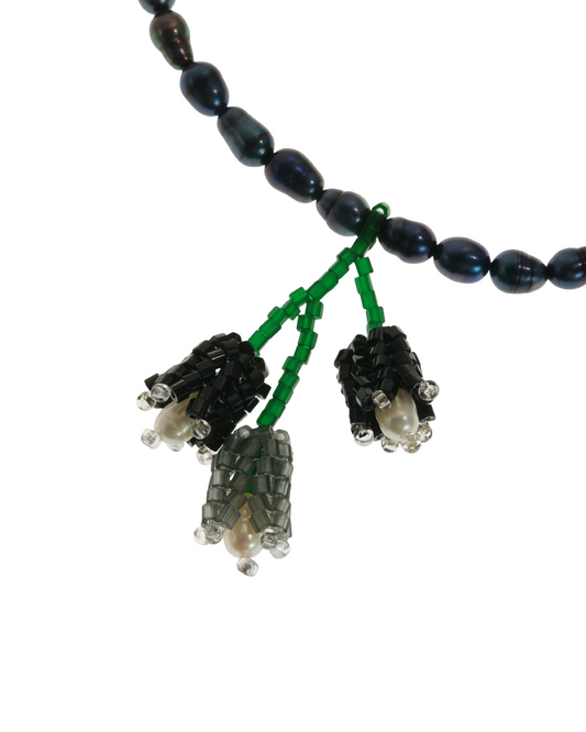 Necklace Black Bouquet