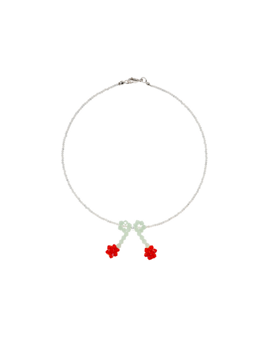 Necklace Red Cherry