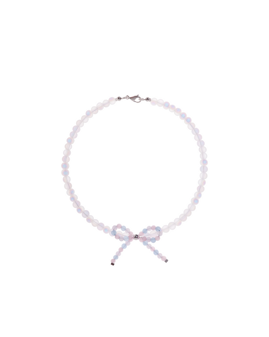 Necklace Moonstone Bow