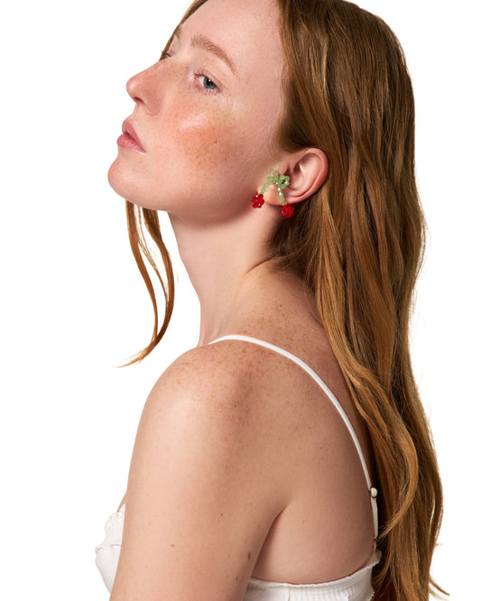 Earrings Red Cherry