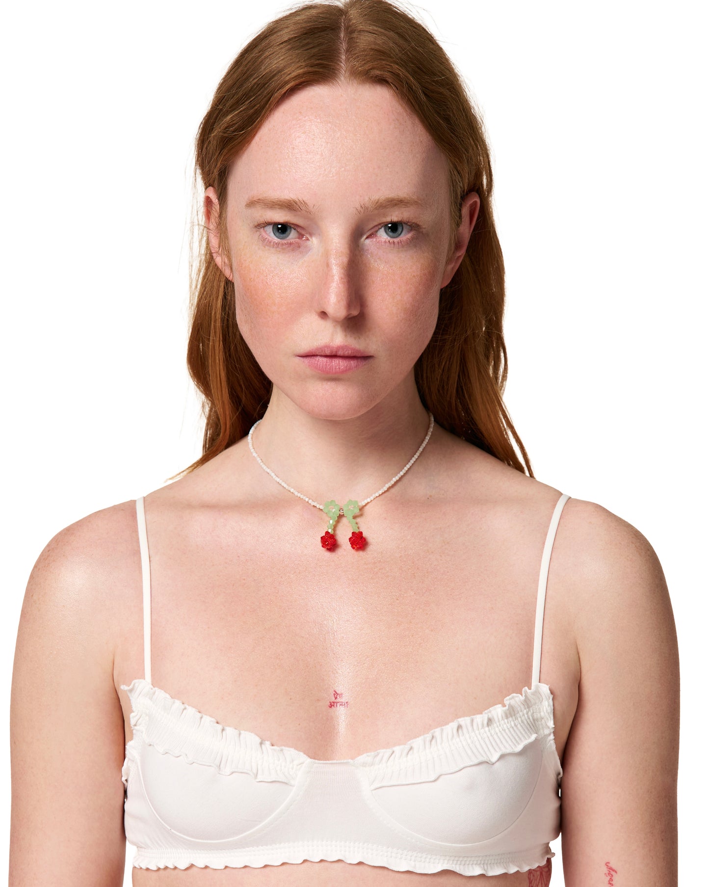 Necklace Red Cherry