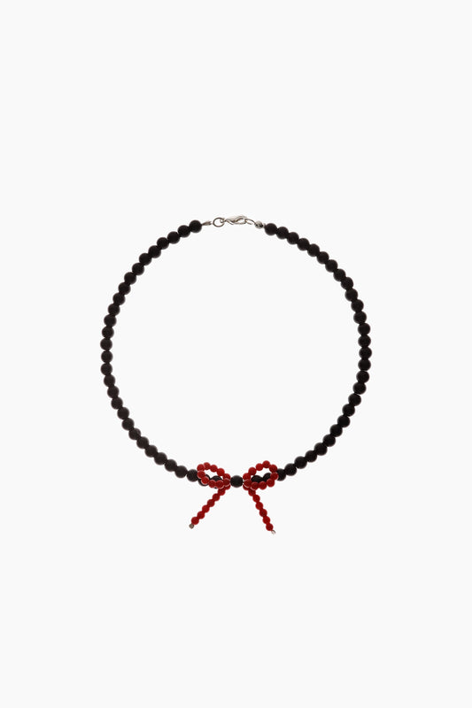 Necklace Biblioteque Red Bow