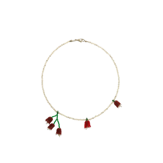 Necklace Red Bouquet