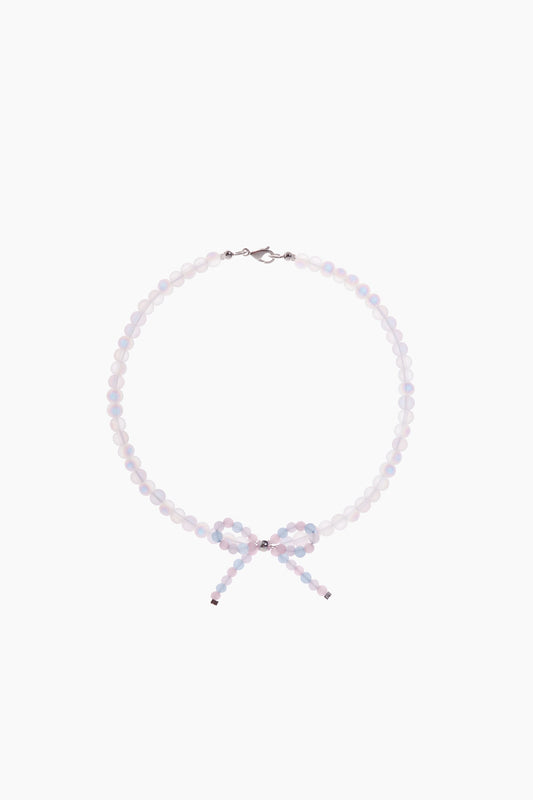 Necklace Moonstone Bow