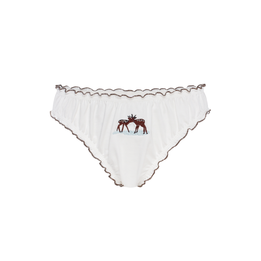 Tanga with 'Deer' Embroidery