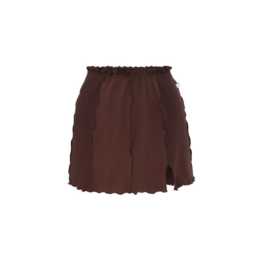 Wavy Skirt in Brown