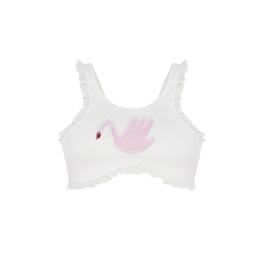 Swan Top in White