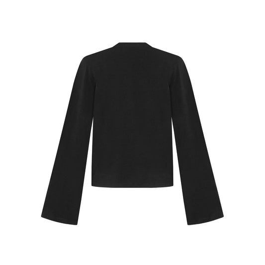 Top with Heart and Swan in Brown