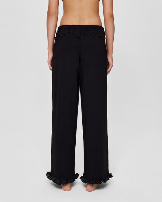 Pants with Heart and Swan in Black