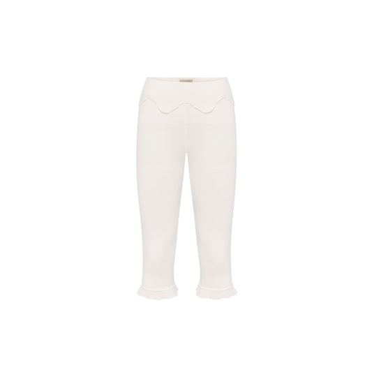 Wavy Capri Pants in White