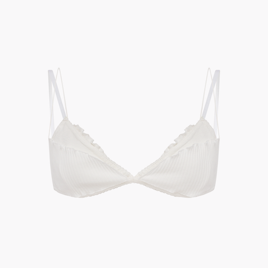 Bra with Layers in White