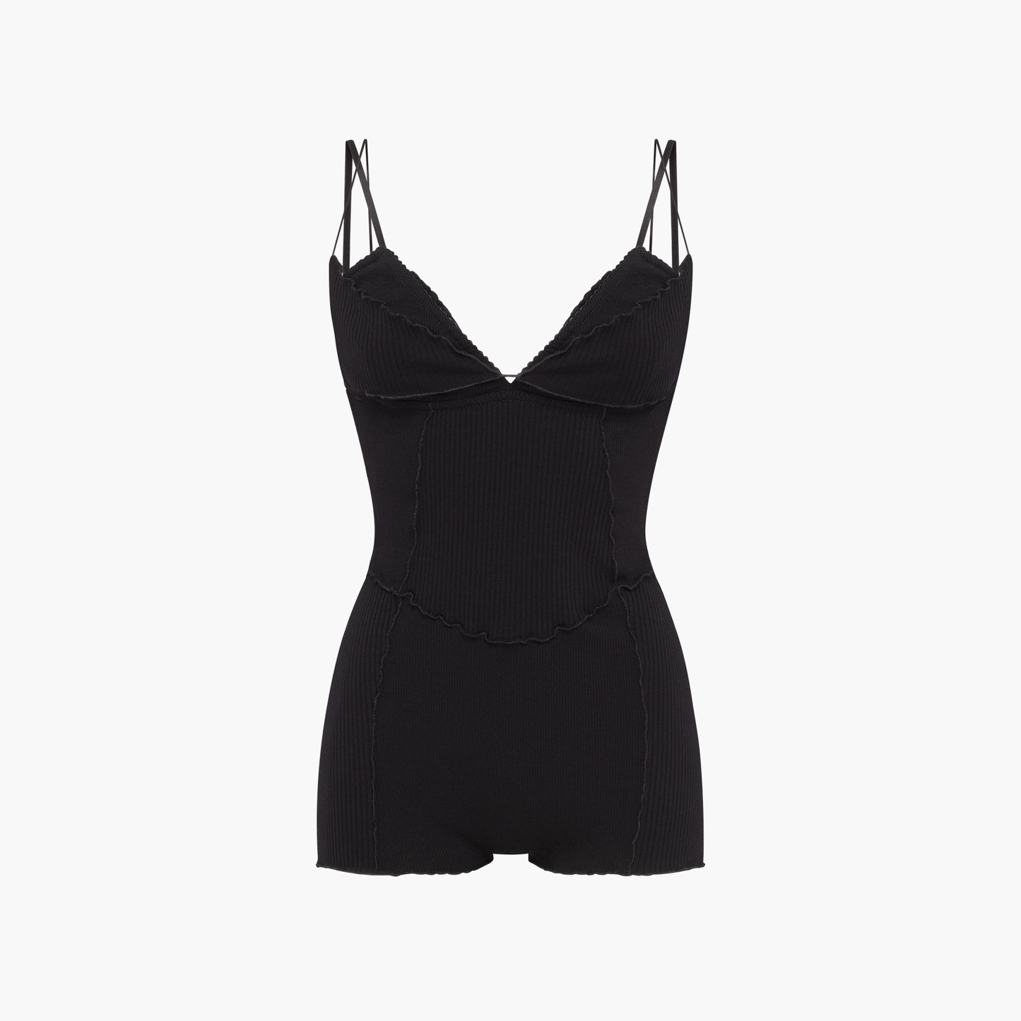 Bodysuit with Layers in Black