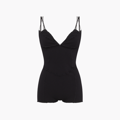 Bodysuit with Layers in Black