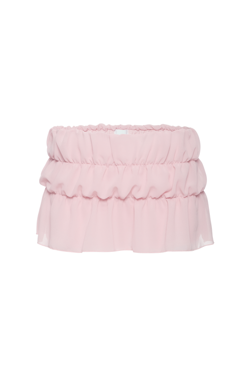Skort with Layers in Pink