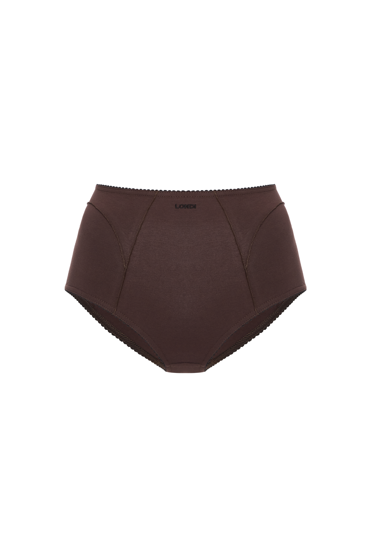 High-Waisted Briefs in Brown