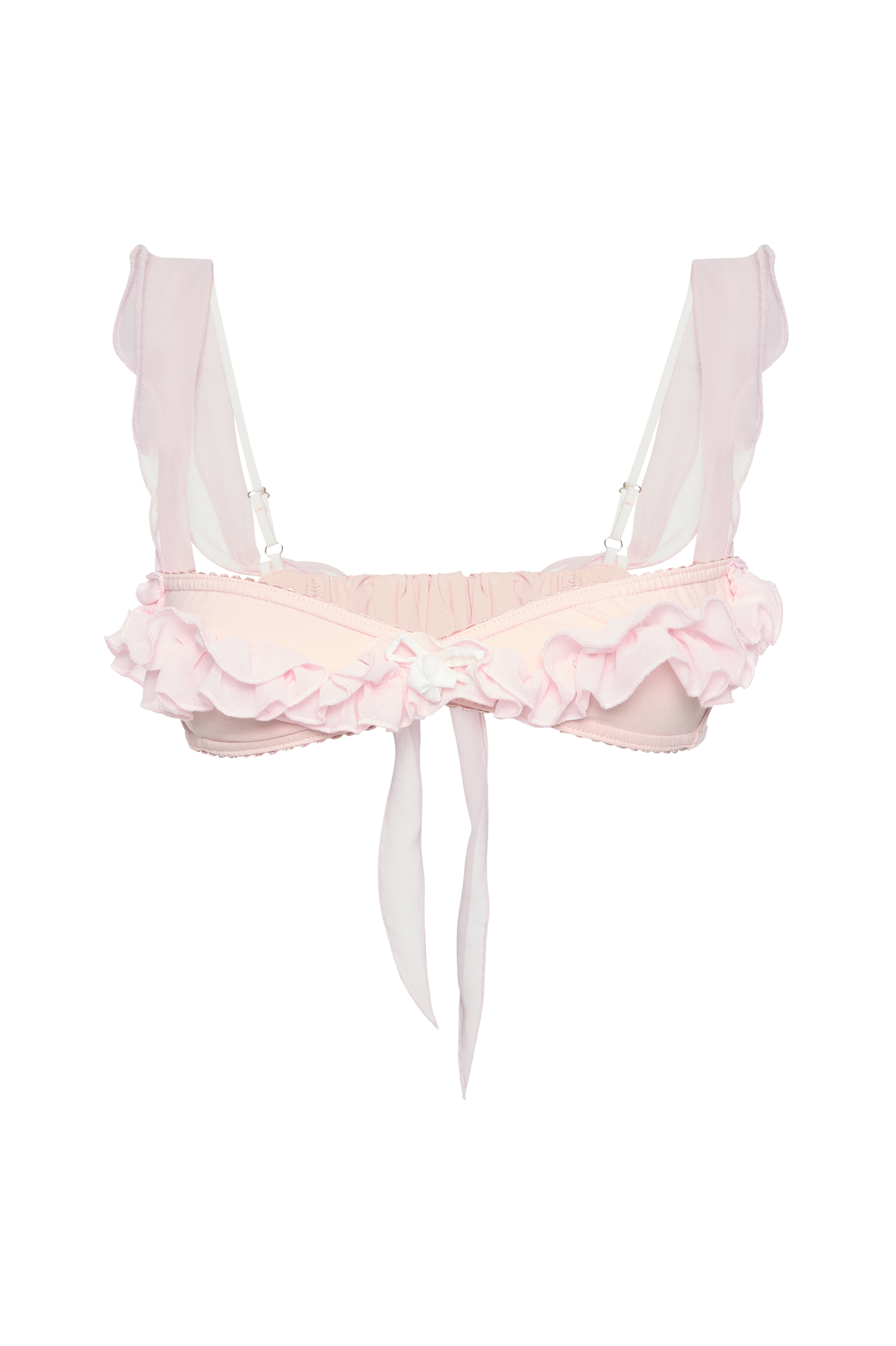 Bralette with Ruffles in Pink