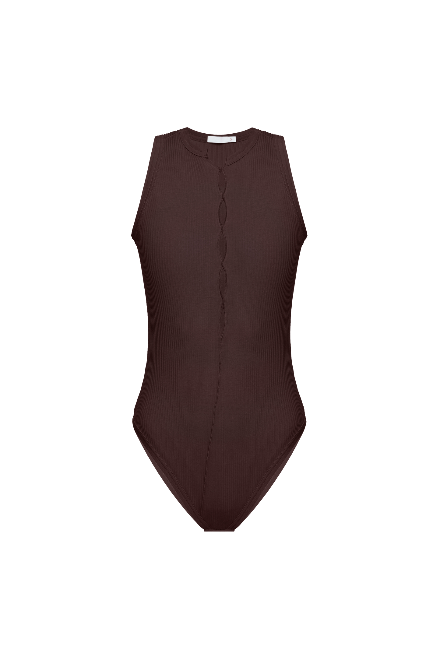 Ripped Bodysuit in Brown