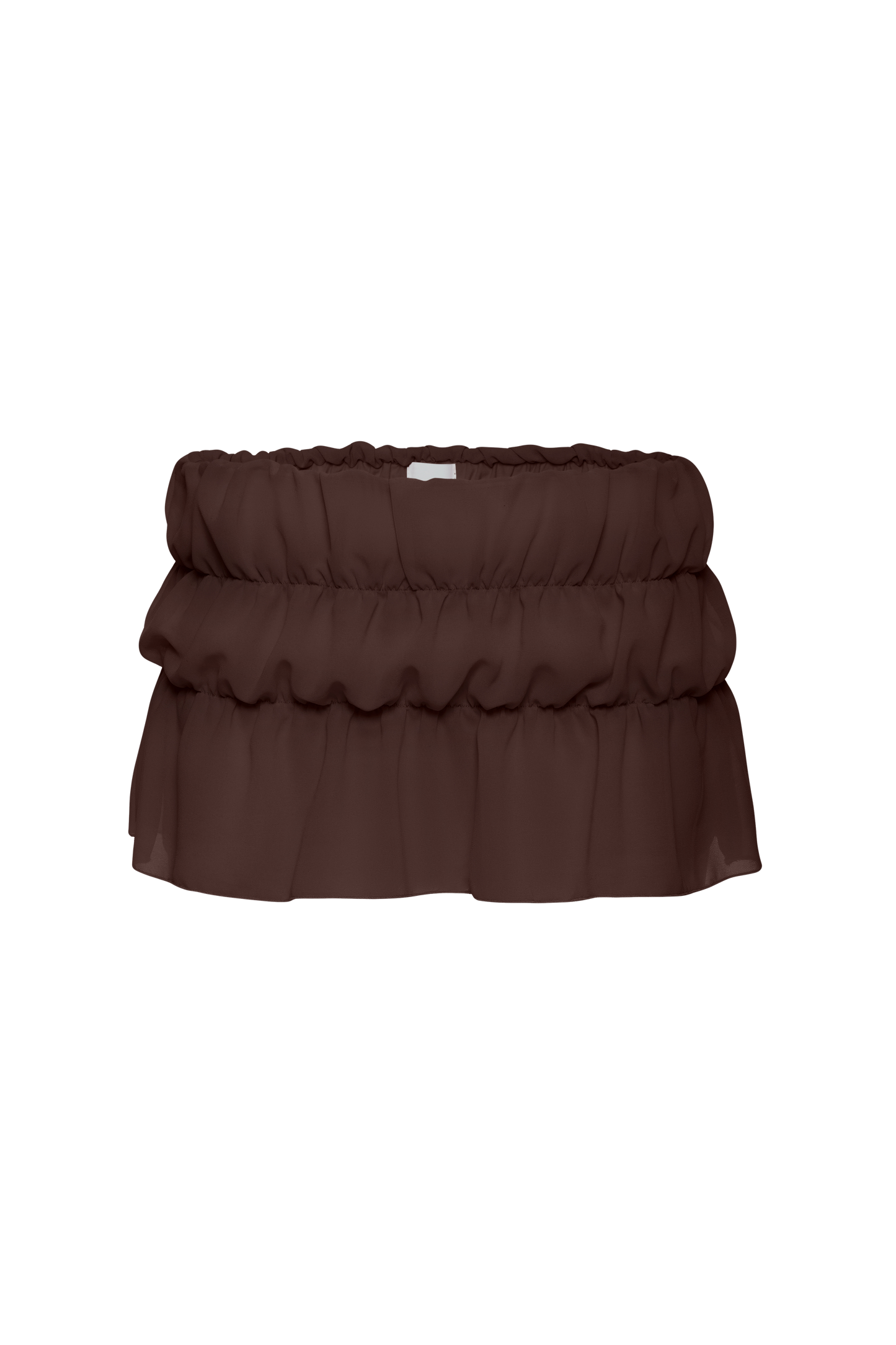 Skort with Layers in Brown