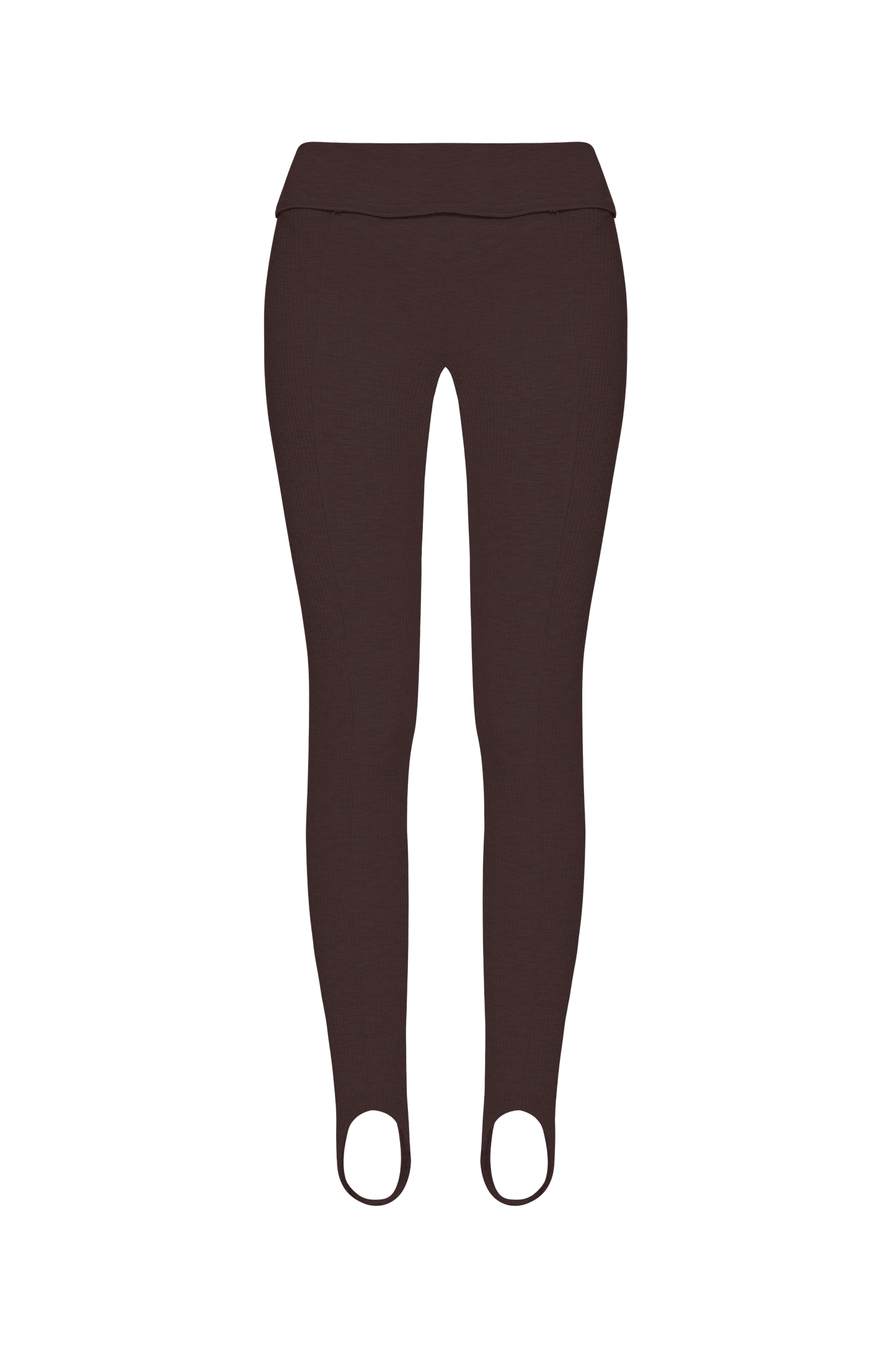 Leggings with Wavе in Brown