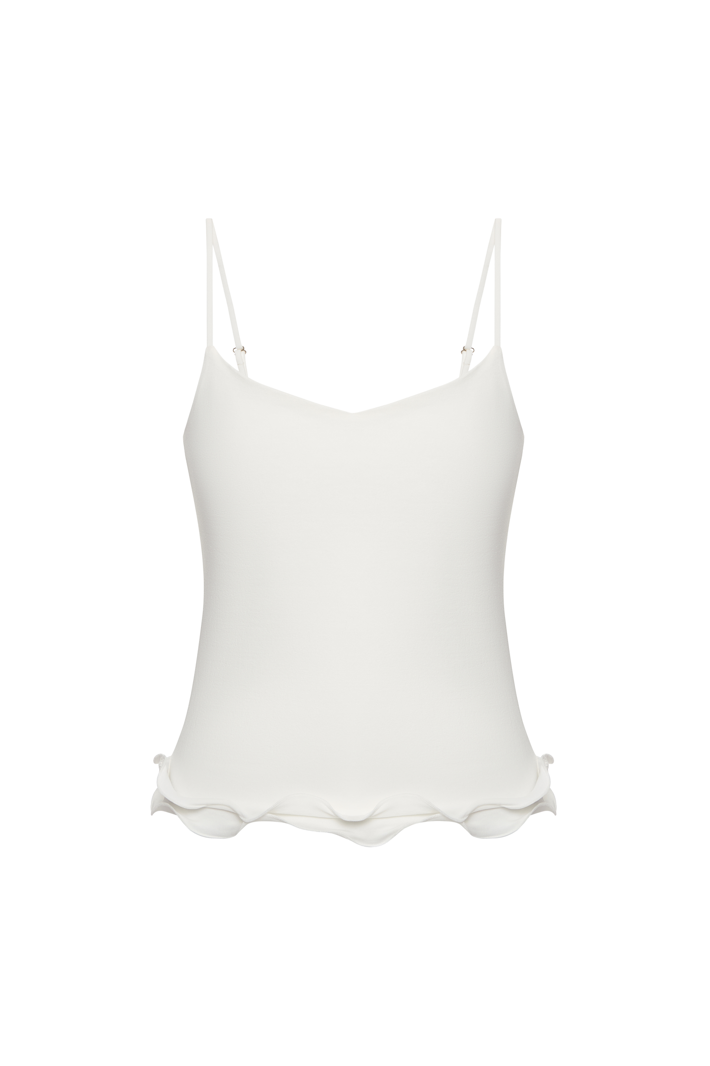 Double Tank with Waves in White