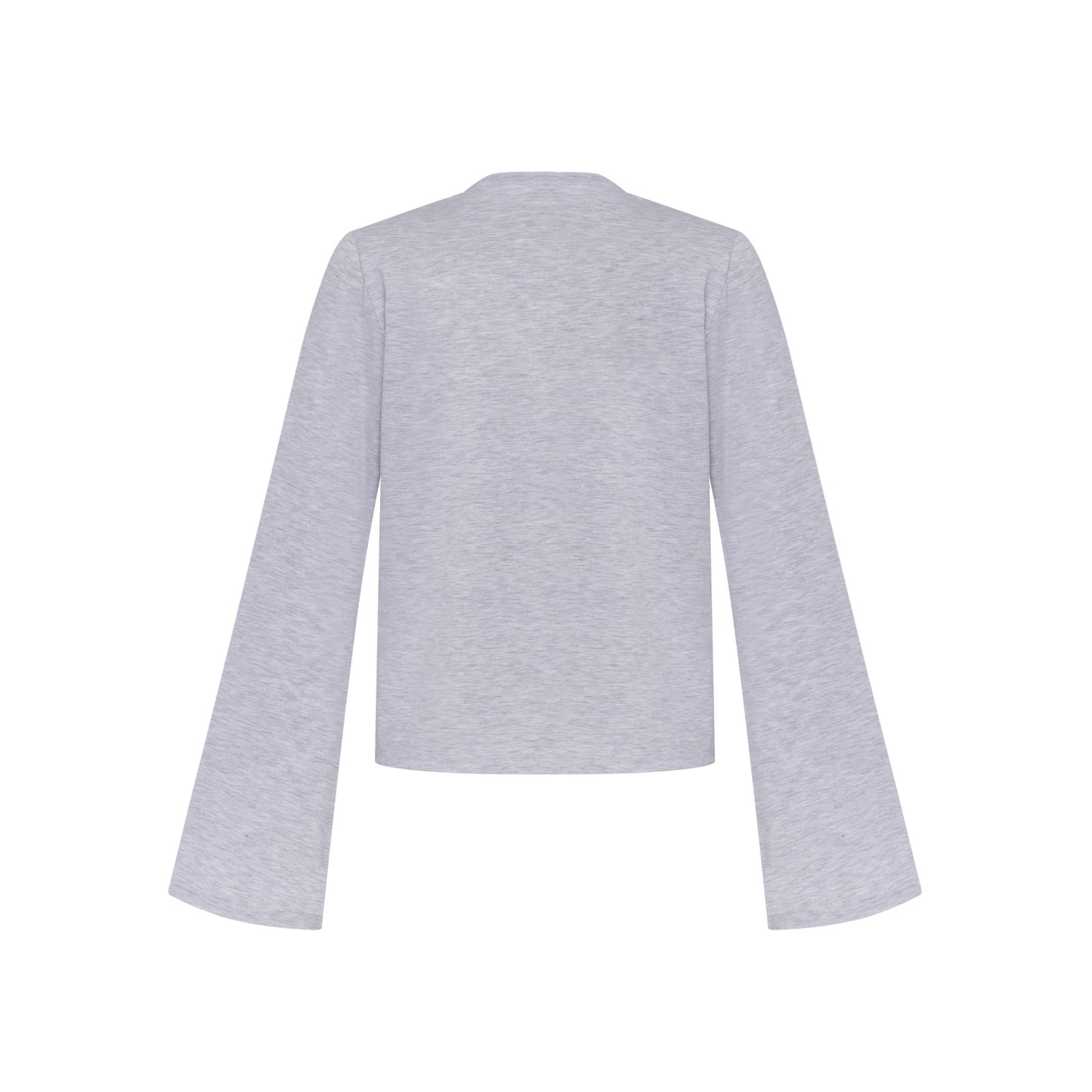 Top with Heart and Swan in Grey