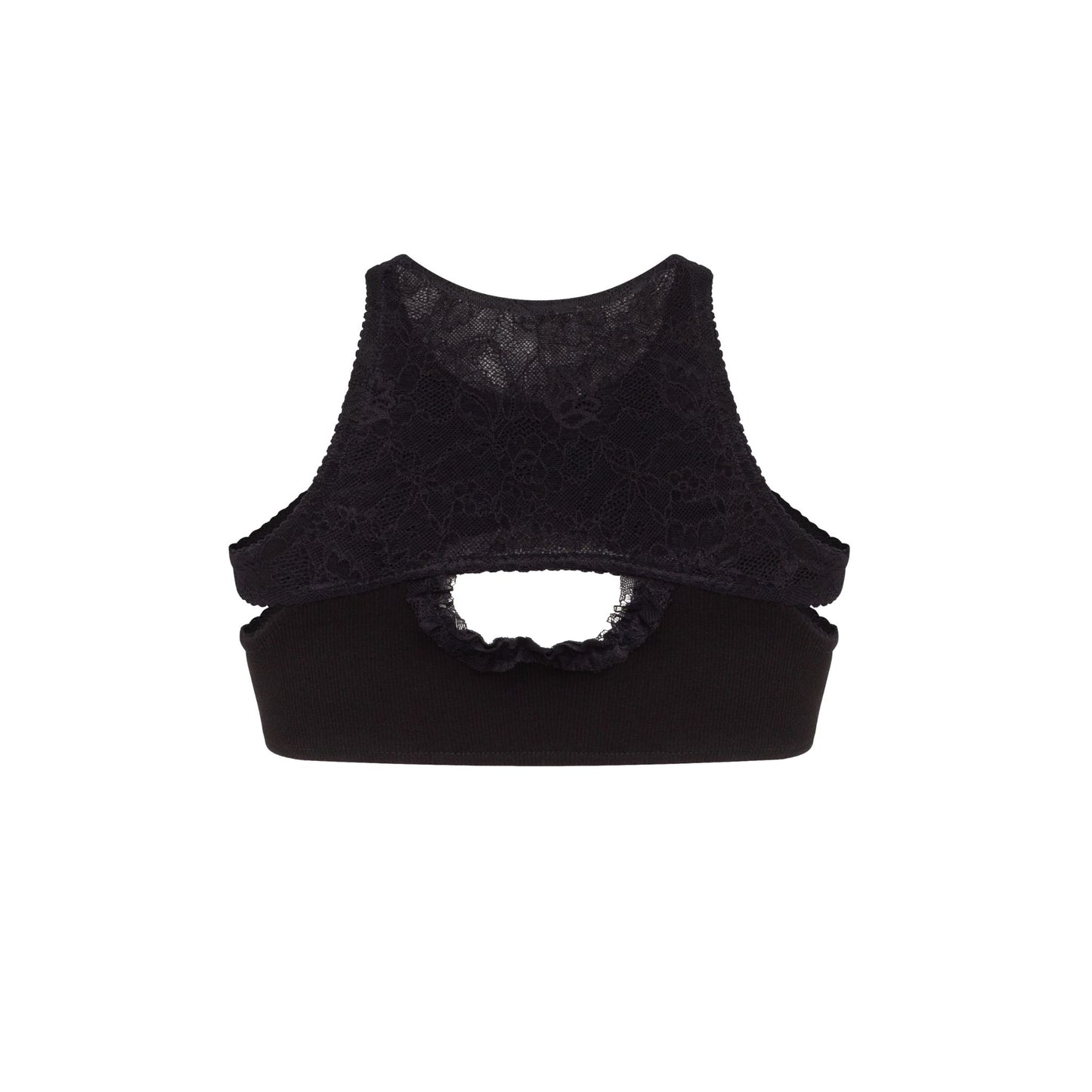 Double Top with Lace in Black