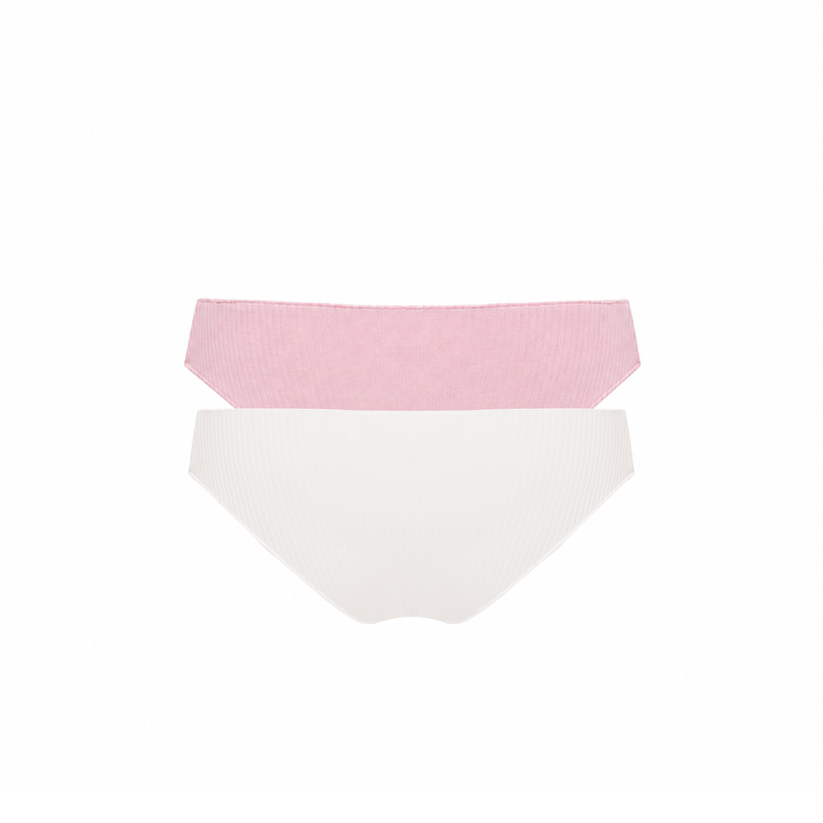 Seamless tanga underwear set, pink and white seamless briefs