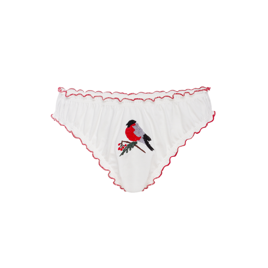 Tanga with 'Bird' Embroidery