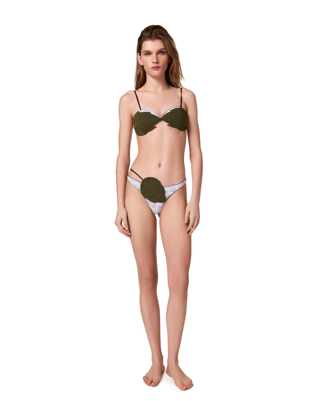 Bra with Leaves Multicolor