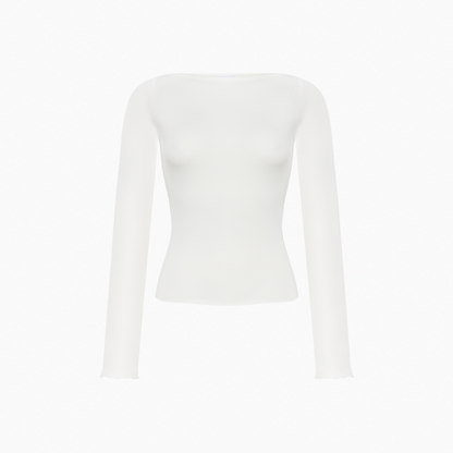 Basic Long-Sleeve in White