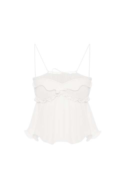 Top with Wave in White