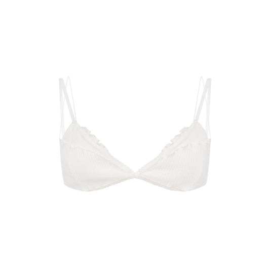 Bra with Layers in White