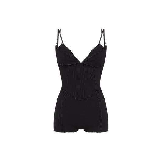 Bodysuit with Layers in Black