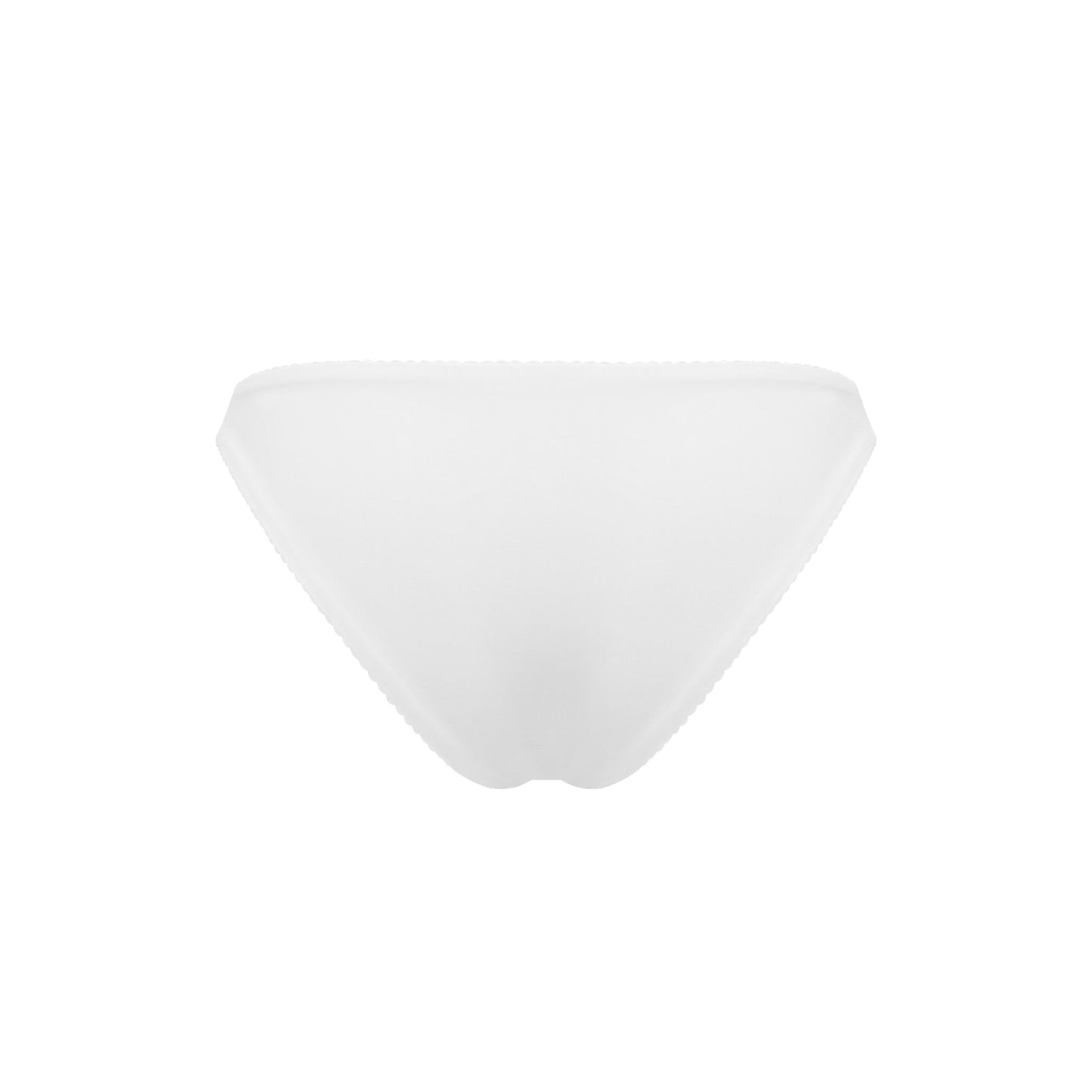 Bikini Bottoms with Waves in White