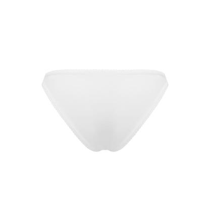 Bikini Bottoms with Waves in White